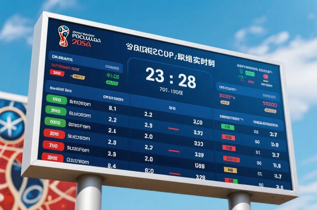 2026世界杯小组赛实时比分全指南：一眼看懂积分、晋级与关键战况