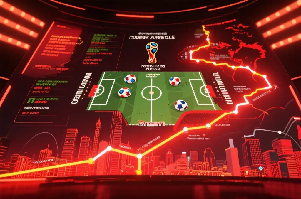 世界杯淘汰赛焦点对阵与城市转场示意图
